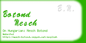 botond mesch business card